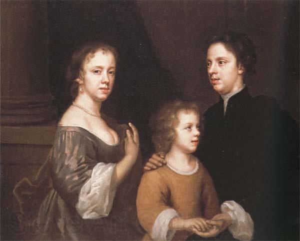 Mary Beale Self-Portrait with her Husband,Charles,and their Son,Bartholomew